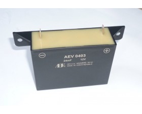 KONDENZÁTOR AEV 0403 12V - (PRO PROVOZ BEZ AKUMULÁTORU)